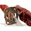 Самурайские мечи Катана и Вакидзаси (2 шт., ножны бордовый мрамор) - фото № 3