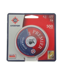 Пули для пневматики Crosman Premier Super Match 4,5 мм, 0,51 г (500 штук)