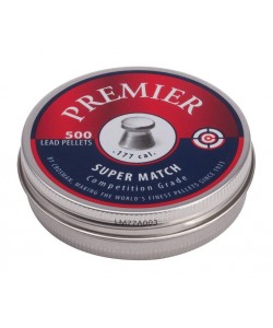 Пули для пневматики Crosman Premier Super Match 4,5 мм, 0,51 г (500 штук)