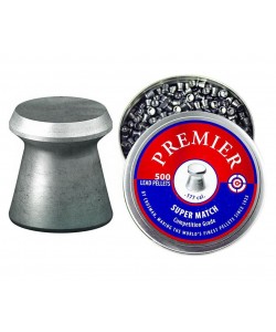 Пули для пневматики Crosman Premier Super Match 4,5 мм, 0,51 г (500 штук)