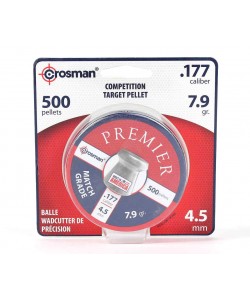Пули для пневматики Crosman Premier Super Match 4,5 мм, 0,51 г (500 штук)