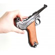 Макет пистолет Luger Parabellum P08, дерев. рукоять (Германия, 1898 г.) DE-M-1143 - фото № 4