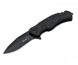 Нож складной Boker Plus Savior 2 8,5 см, сталь 12C27, рукоять FRN Black