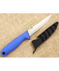 Нож рыбацкий «Ножемир» Жерех F-213S (синяя резин. рукоять)