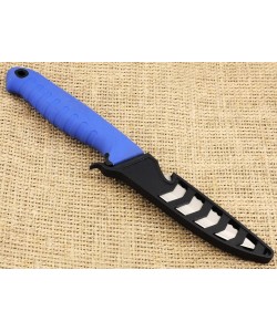 Нож рыбацкий «Ножемир» Жерех F-213S (синяя резин. рукоять)