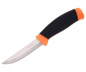 Нож рыбацкий «Ножемир» Нерпа F-209O (оранж. резин. рукоять)