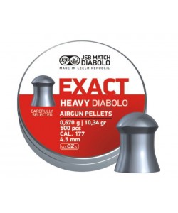 Пули JSB Exact Heavy Diabolo 4,5 мм, 0,67 г (500 штук)