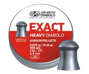Пули JSB Exact Heavy Diabolo 4,5 мм, 0,67 г (500 штук)