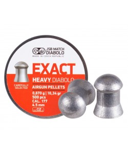Пули JSB Exact Heavy Diabolo 4,5 мм, 0,67 г (500 штук)