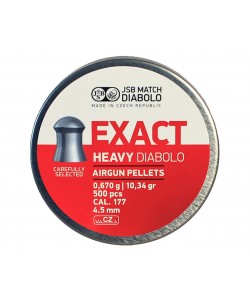 Пули JSB Exact Heavy Diabolo 4,5 мм, 0,67 г (500 штук)