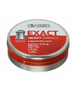 Пули JSB Exact Heavy Diabolo 4,5 мм, 0,67 г (500 штук)