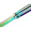 Нож-бабочка Ножемир «Чёткий расклад» Strike B-113CS (радужный) - фото № 7