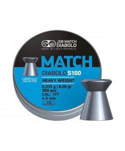 Пули JSB Blue Match Diabolo S100 4,5 мм, 0,535 г (500 штук)