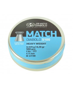 Пули JSB Blue Match Diabolo S100 4,5 мм, 0,535 г (500 штук)