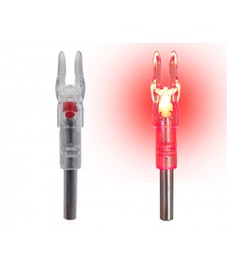 Хвостовик светящийся Centershot 6,2 мм для лучных стрел (красный, 3 шт.)