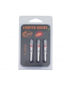 Хвостовик светящийся Centershot 6,2 мм для лучных стрел (красный, 3 шт.)