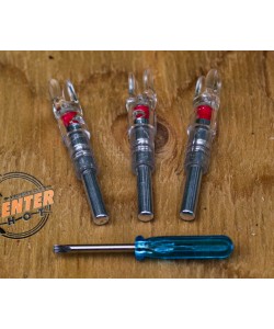 Хвостовик светящийся Centershot 6,2 мм для лучных стрел (красный, 3 шт.)