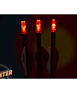 Хвостовик светящийся Centershot 6,2 мм для лучных стрел (красный, 3 шт.)