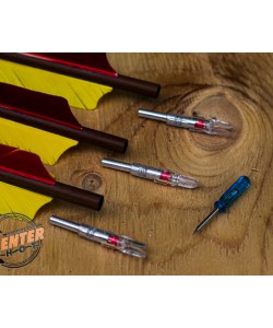 Хвостовик светящийся Centershot 6,2 мм для лучных стрел (красный, 3 шт.)