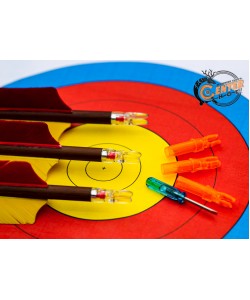 Хвостовик светящийся Centershot 6,2 мм для лучных стрел (красный, 3 шт.)