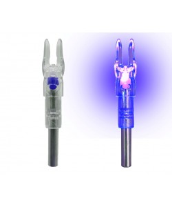 Хвостовик светящийся Centershot 6,2 мм для лучных стрел (синий, 3 шт.)