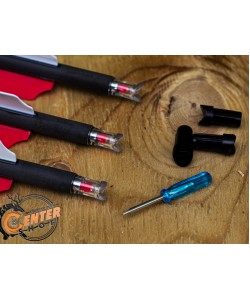 Хвостовик светящийся Centershot 7,62 мм для арбалетных стрел (красный, 3 шт.)