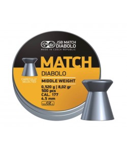 Пули JSB Yellow Match Diabolo Middle 4,5 мм, 0,52 г (500 штук)