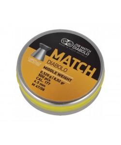 Пули JSB Yellow Match Diabolo Middle 4,5 мм, 0,52 г (500 штук)