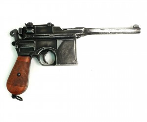 Макет пистолет Mauser C96, дерев. рукоять, состаренный (Германия, 1896 г.) DE-M-1024-OLD