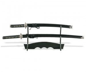 Самурайские мечи Катана и Вакидзаси (2 шт., черные ножны) №44