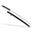 Самурайский меч Катана (черные ножны, золотая цуба) - фото № 1