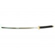 Самурайский меч Катана (черные ножны, золотая цуба) - фото № 3