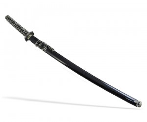 Самурайский меч Катана (черные ножны, медная цуба)