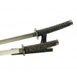 Самурайские мечи Катана и Вакидзаси (2 шт., ножны серый мрамор) - фото № 8