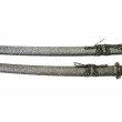 Самурайские мечи Катана и Вакидзаси (2 шт., ножны серый мрамор) - фото № 12