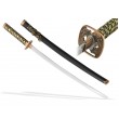 Самурайский меч Катана (черные ножны, бронзовая цуба) - фото № 1