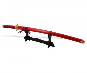 Самурайский меч Катана (ножны алый мрамор) D-50020-YL-KA