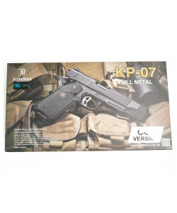 Страйкбольный пистолет KJW KP-07 Colt M1911 M.E.U. TBC CO₂ Tan, удлин. ствол