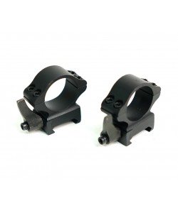 Кольца 25,4 мм Patriot BH-RS46, быстросъемные на Weaver (флажковые, стальные, низкие)