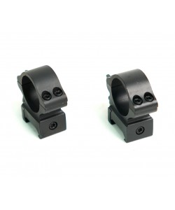 Кольца 25,4 мм Patriot BH-RS46, быстросъемные на Weaver (флажковые, стальные, низкие)