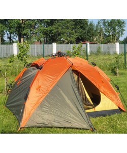 Палатка-автомат 3-местная AVI-Outdoor Inker 3 green/orange, 310x220x120 см (5898)