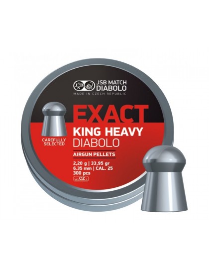 Пули JSB Diabolo Exact King Heavy 6,35 мм, 2,2 г (300 штук)