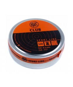 Пули для пневматики RWS Club 4,5 мм, 0,45 г (500 штук)