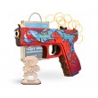 Резинкострел ARMA макет пистолета Glock из игры CS:GO в скине «Дух воды» - фото № 1