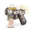 Резинкострел ARMA макет пистолета Glock из игры CS:GO в скине «Пустынный повстанец» - фото № 1