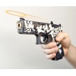 Резинкострел ARMA макет пистолета Glock из игры CS:GO в скине «Пустынный повстанец» - фото № 4