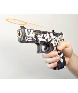 Резинкострел ARMA макет пистолета Glock из игры CS:GO в скине «Пустынный повстанец»