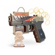 Резинкострел ARMA макет пистолета Glock из игры CS:GO в скине «Ястреб» - фото № 1