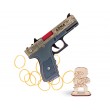 Резинкострел ARMA макет пистолета Glock из игры CS:GO в скине «Ястреб» - фото № 2