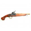 Макет пистолет кремневый, латунь (XVIII век) DE-1102-L - фото № 1